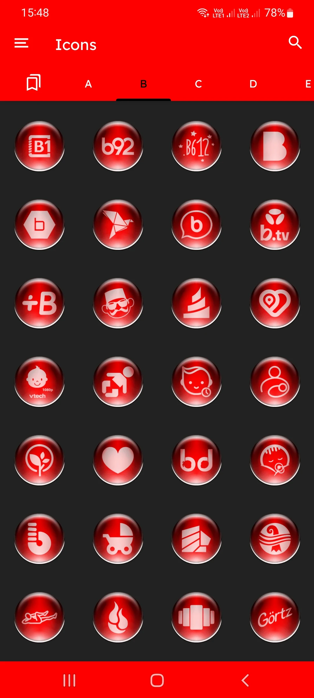 Red Pixl Glass Icon Pack screenshot