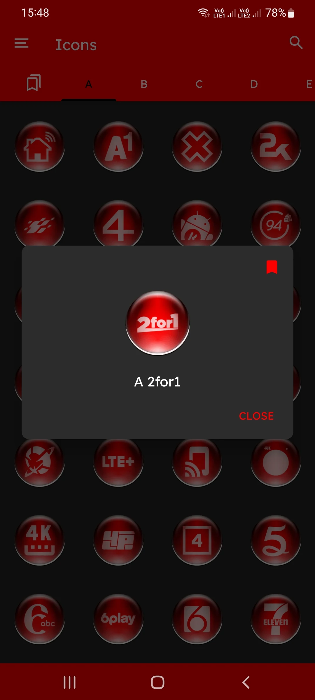 Red Pixl Glass Icon Pack screenshot