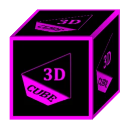 3D Flat Magenta Icon Pack simgesi